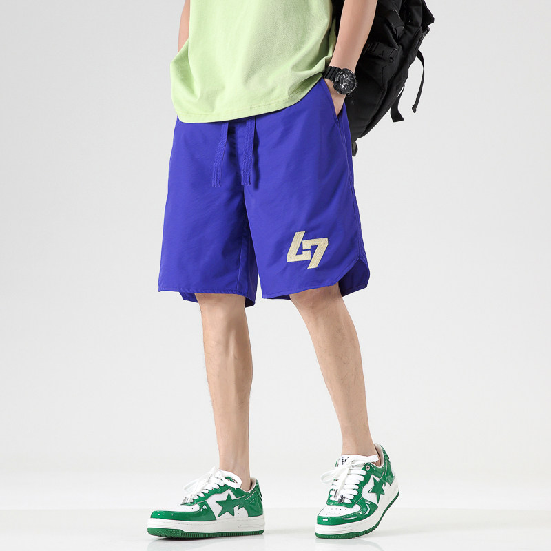 夏季五分裤男潮流时尚宽松直筒裤运动休闲沙滩裤DS-D228A-065P35,男装牛仔裤,电商D228A