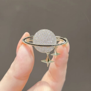 星球流苏胸针西装配饰毛呢大衣别针情人节送礼品固定衣服时尚胸花