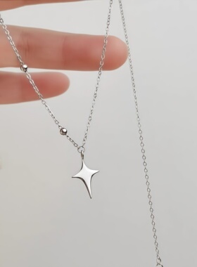 星芒项链女潮小众设计高级感简约个性百搭锁骨链气质百搭吊坠颈链