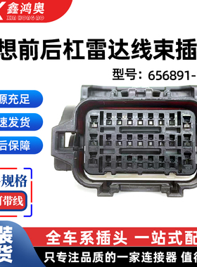 理想前后杠雷达线束插头656891-5汽车防水插头汽车防水线束插头