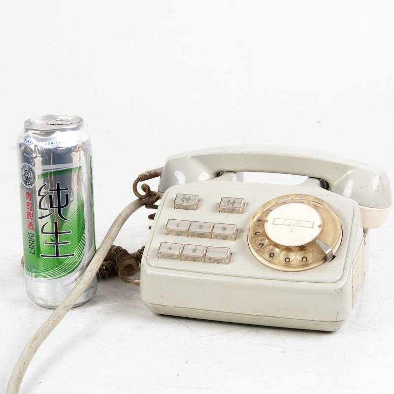 西洋古董欧洲民俗收藏60年代老式旋转拨号电话机收藏摆件个头较大