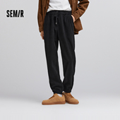 宽松束脚裤 子百搭 男肌理灯芯绒2024冬季 新款 商场同款 森马休闲裤