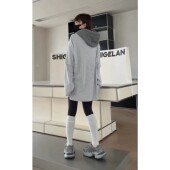 187018涂鸦小众中长款 秒发诗歌兰女装 2026早春款 假两件素描T恤女