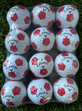 正品callaway高尔夫球卡拉威足球四层球CHROME SOFT三线球比赛球