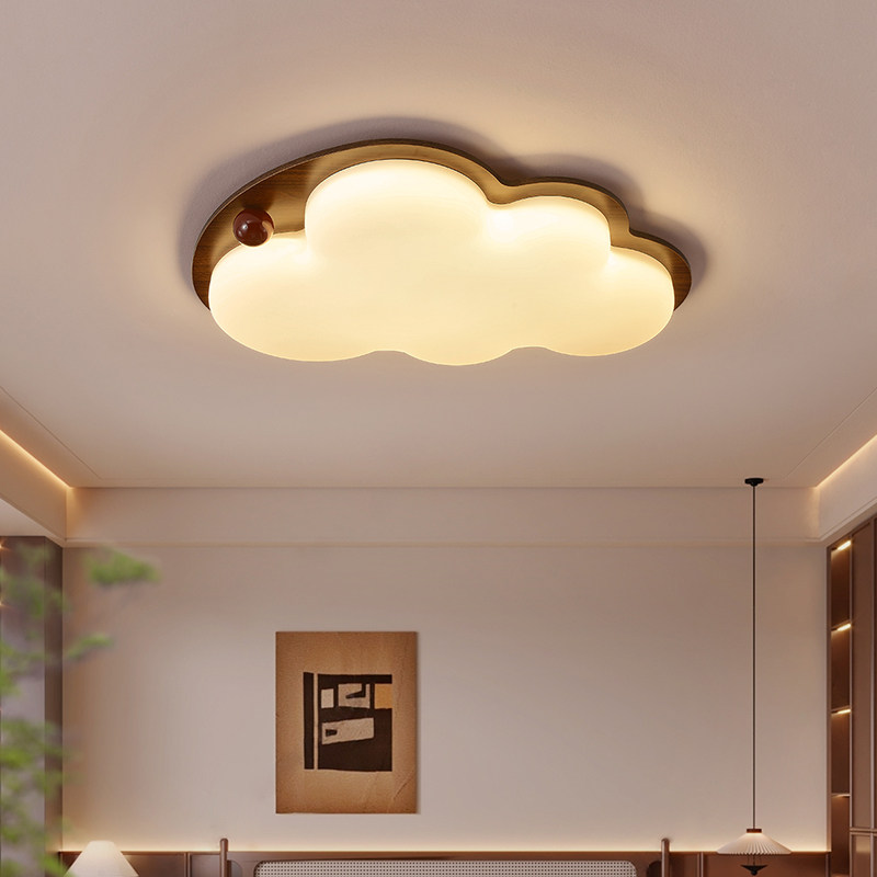 艺木2025新款全光谱中古儿童房吸顶灯卧室式奶油风网红云朵护眼,家装灯饰光源,儿童房吸顶灯,淘宝优惠券,粉丝福利购,淘宝优惠卷