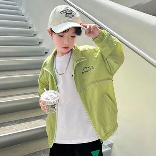 童装儿童防晒服外套2024新款夏季薄款外套中大童男孩女孩轻薄透气