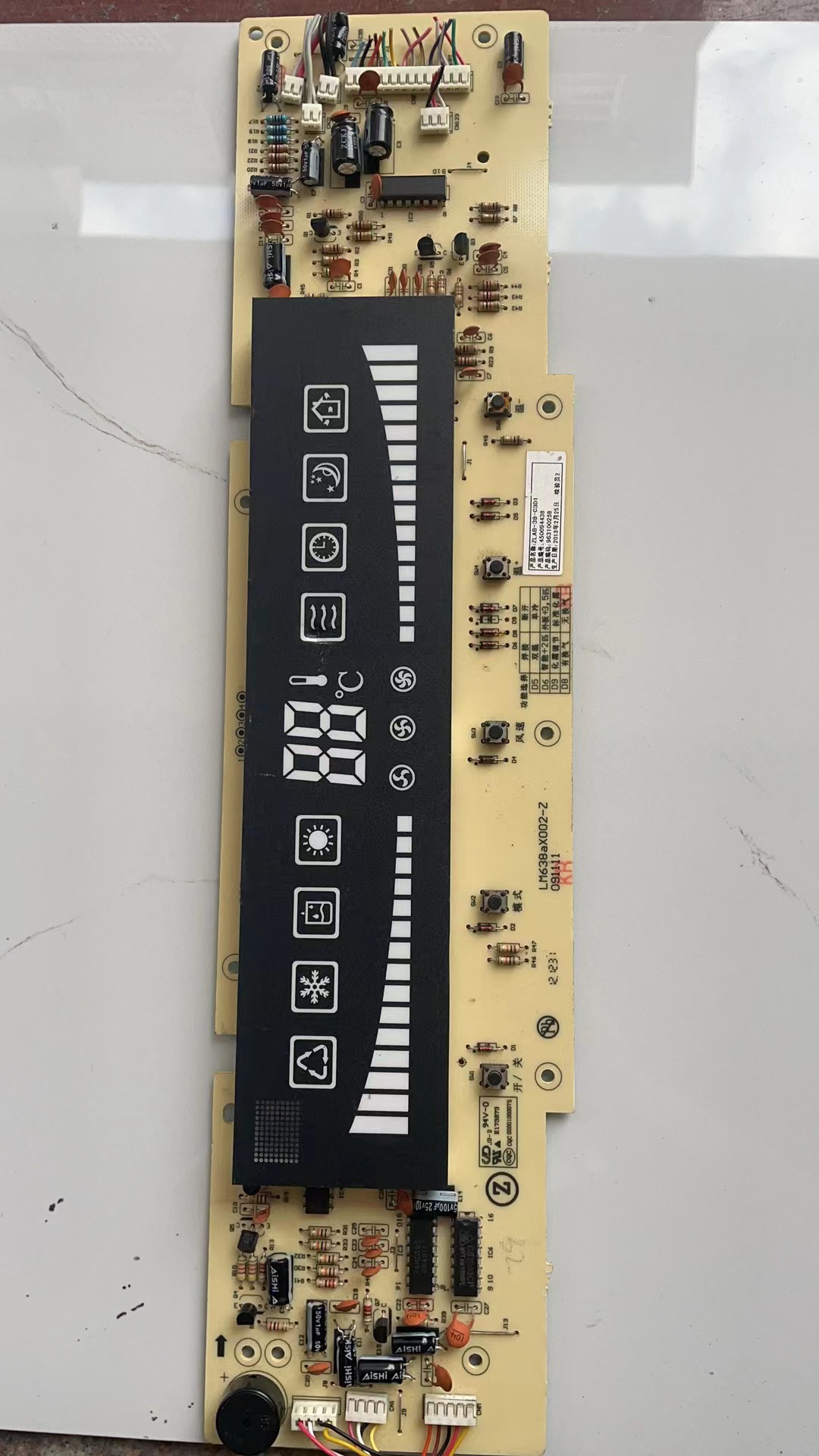 2~3P柜机显示板LM638aX002-Z 原装志高空调操作板ZLAB-38-C3D1