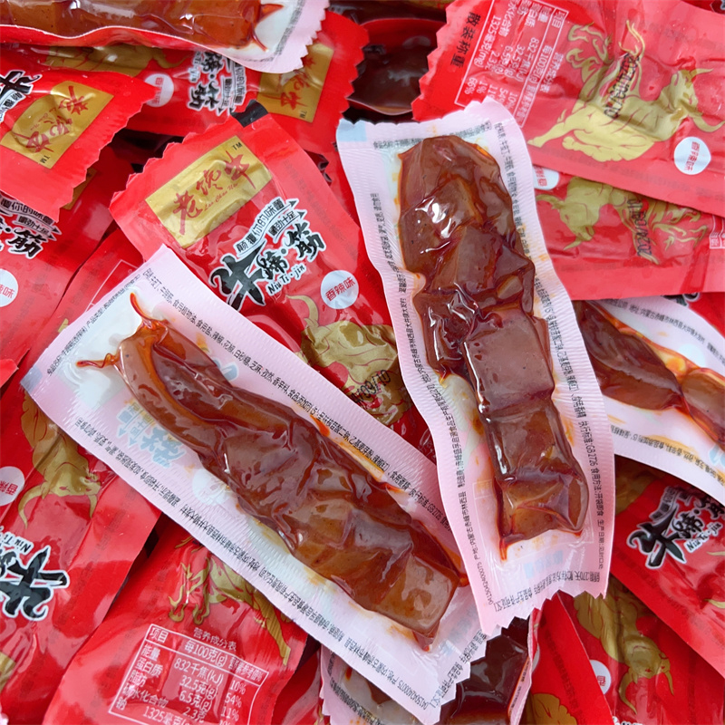 牛皮牛蹄筋即食小零食熟食内蒙古赤峰盛孚启源老馋牛香辣蹄筋