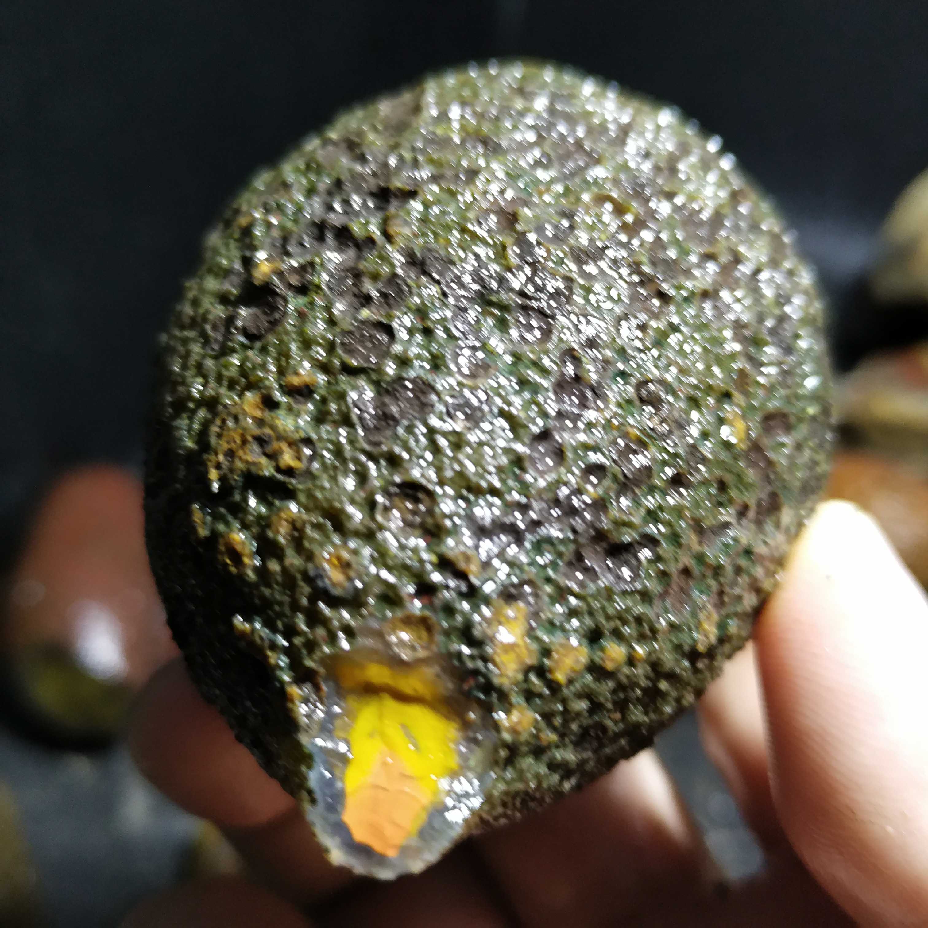 宣化上谷战国红玛瑙主山料开口漏色原石红黄主色明料收藏级250405