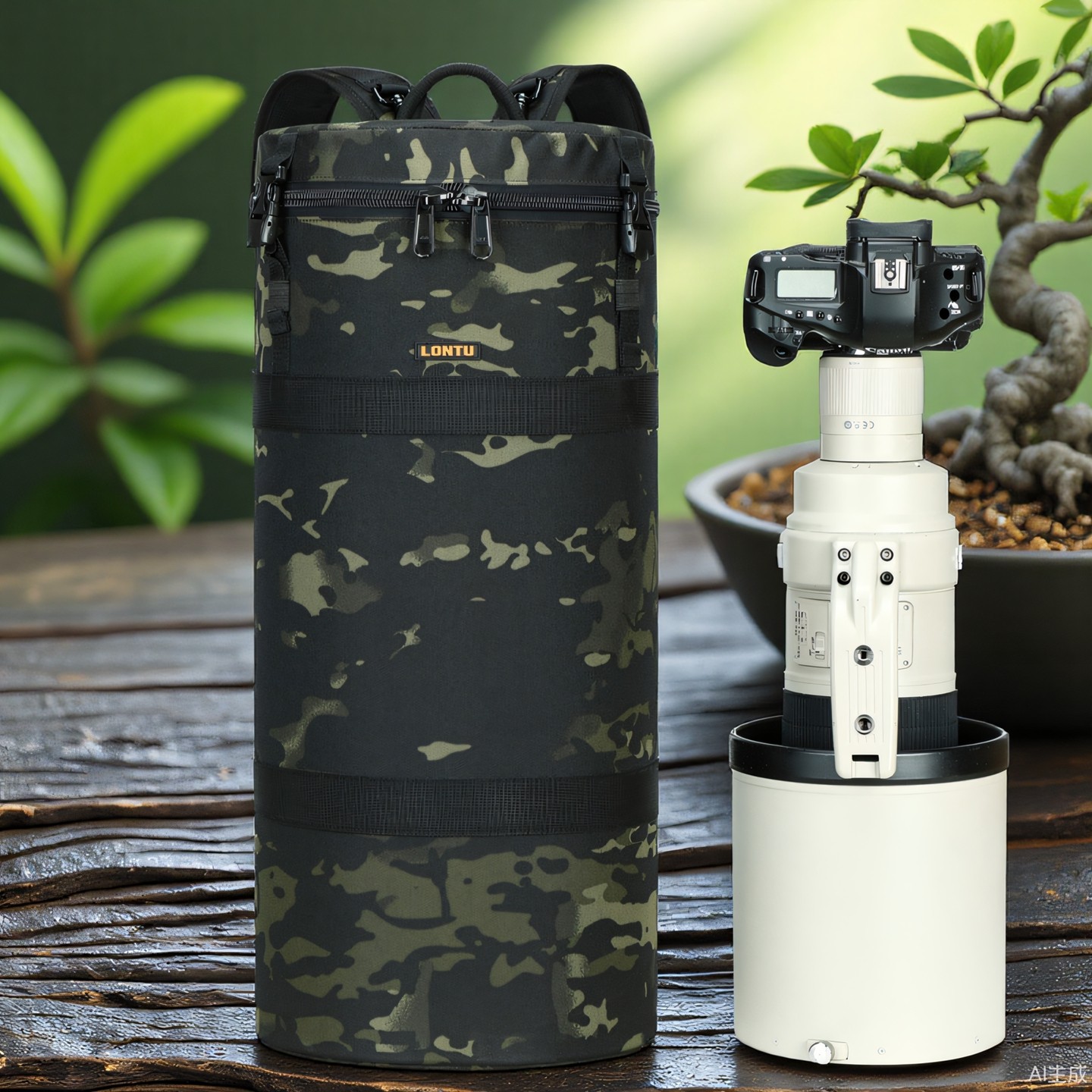 专业600定长焦镜头筒800打鸟大炮轻便内胆保护套40双肩斜跨摄影包