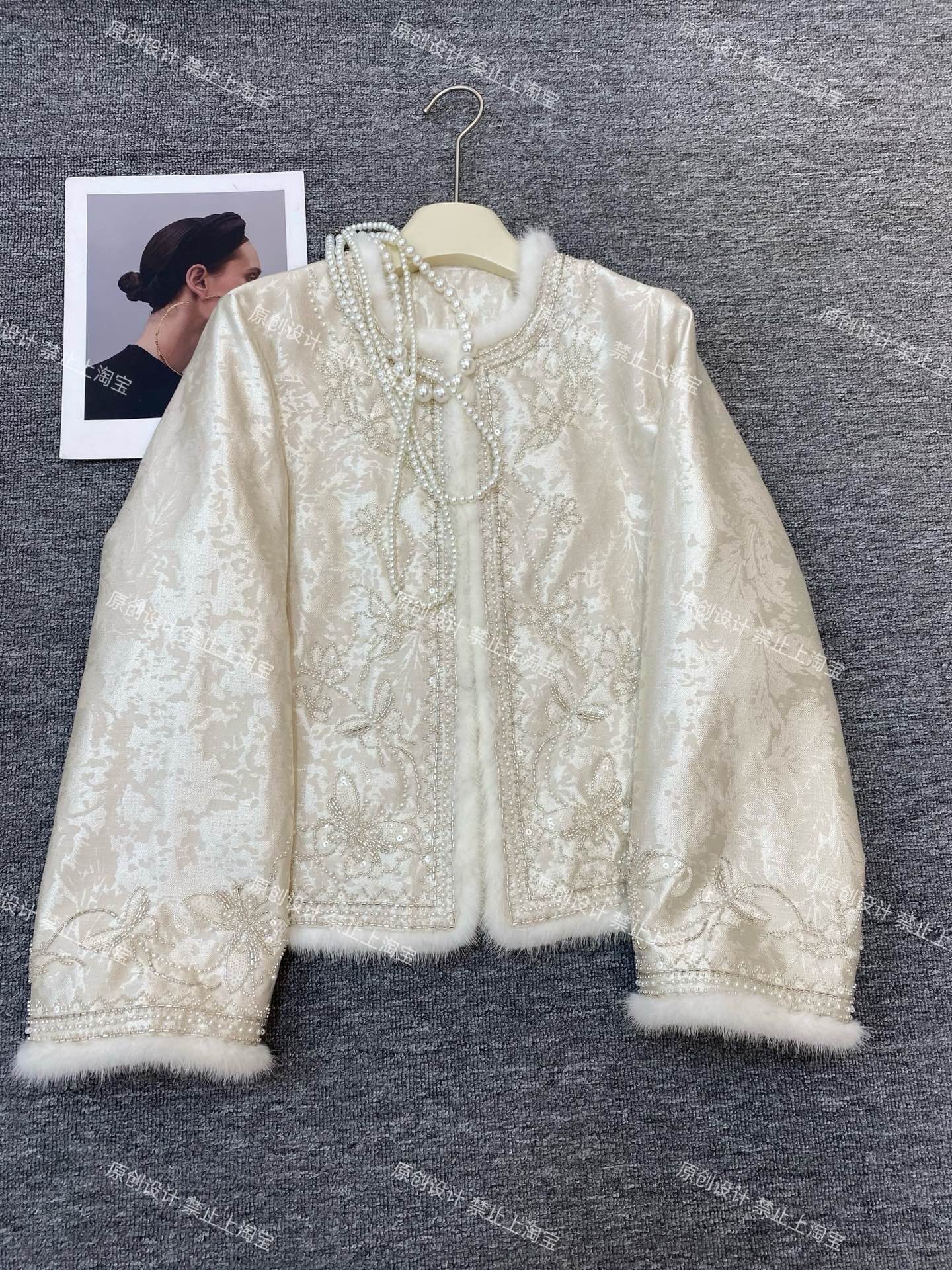 2026春季新款新中式国风重工钉珠刺绣内蚕丝棉外套女时尚百搭优雅,女装/女士精品,上衣,淘宝优惠券,粉丝福利购,淘宝优惠卷