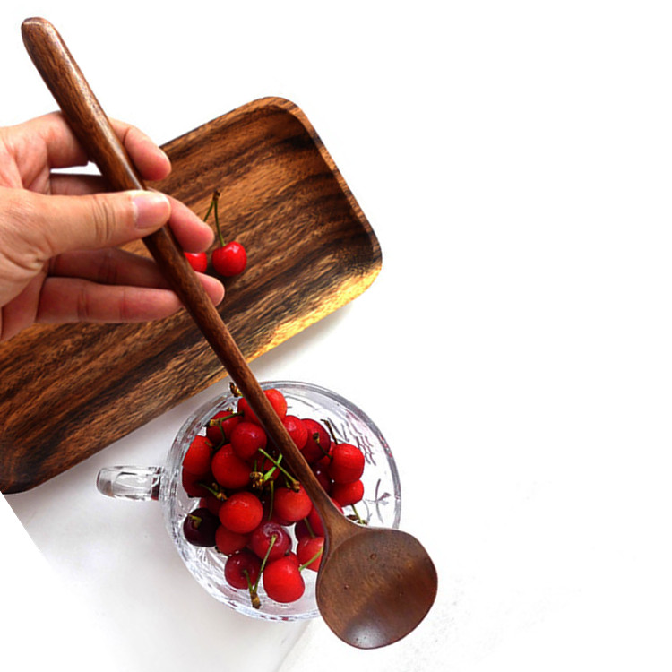 日式木勺搅拌勺酱料勺拌饭勺