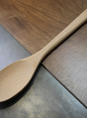 无漆无蜡天然原木大汤勺长柄炒勺分菜公勺家用实木烹饪炒菜铲勺子