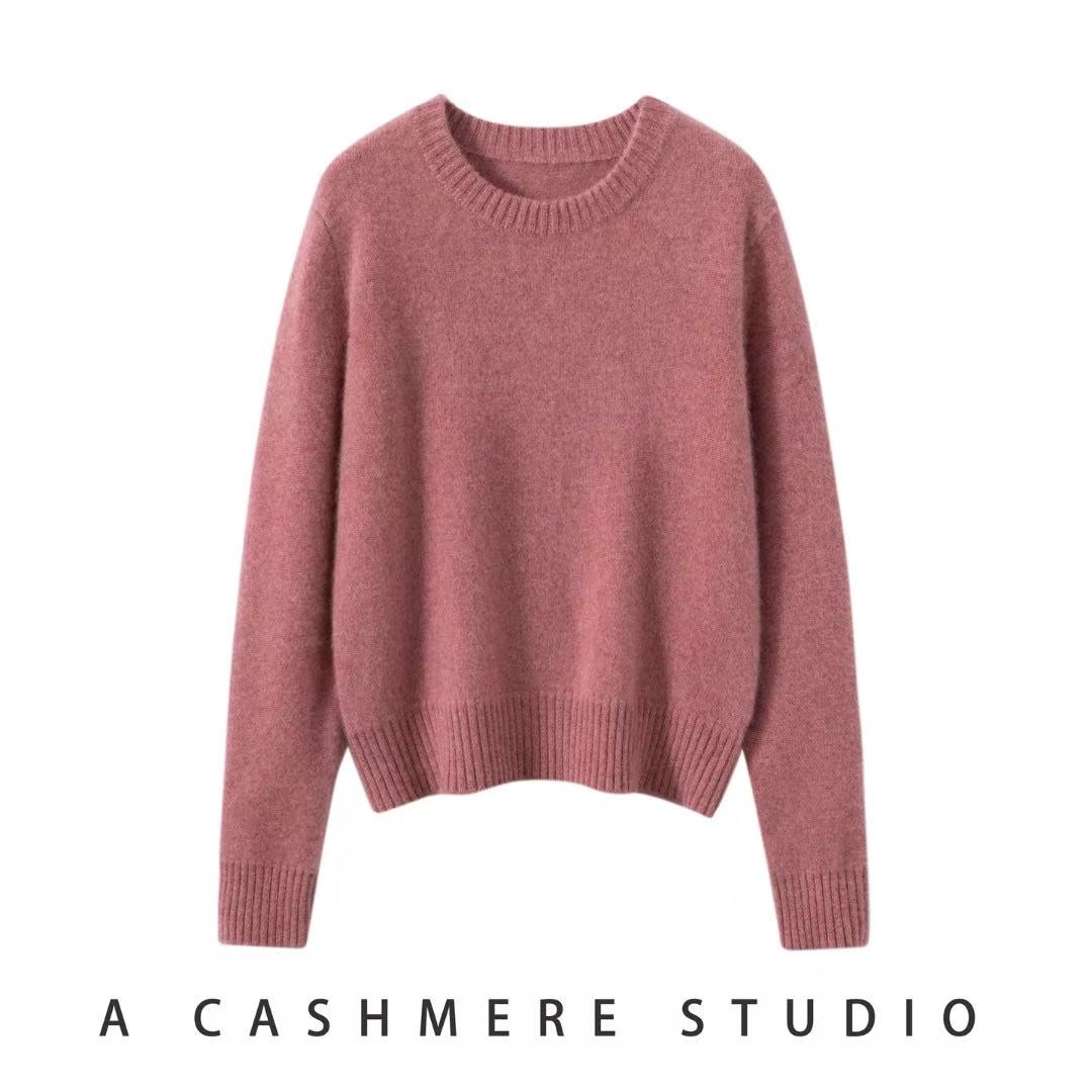 【云柔冬日】100%纯山羊绒加厚圆领羊绒衫