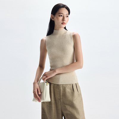 一线牵无袖半高吊带女