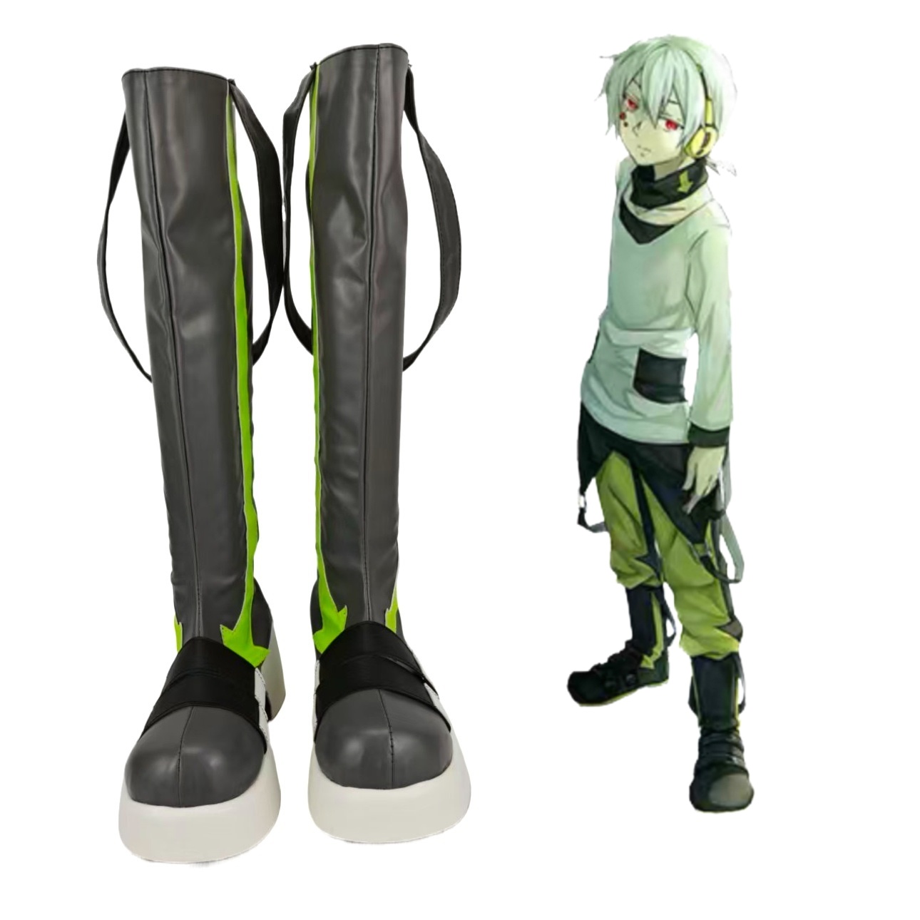 阳炎Project 九之濑遥cos鞋子定制动漫游戏道具cosplay靴来图定做