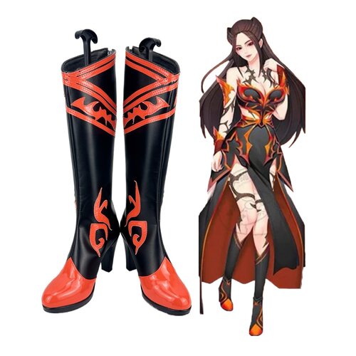 天行九歌焰灵姬cos鞋子定制动漫游戏道具cosplay靴子来图定制