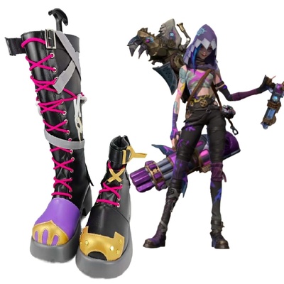 英雄联盟双城之战2arcane jinx金克斯cos鞋子定制道具cosplay定做