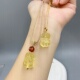 天然黄水晶貔貅吊坠男女财源皮丘水晶玉石挂坠饰品项链本命年礼物