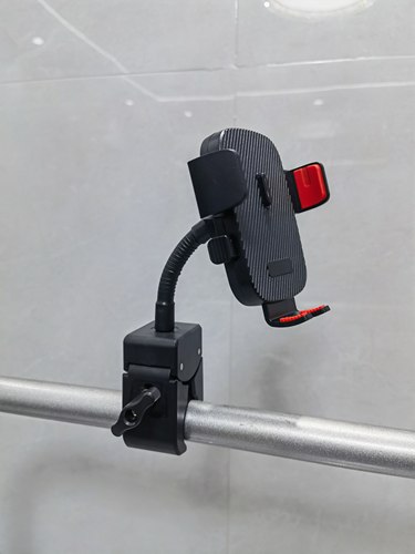 加厚款钳夹手机支架懒人万向直播宿舍床头看剧摆摊手机架软管圆管
