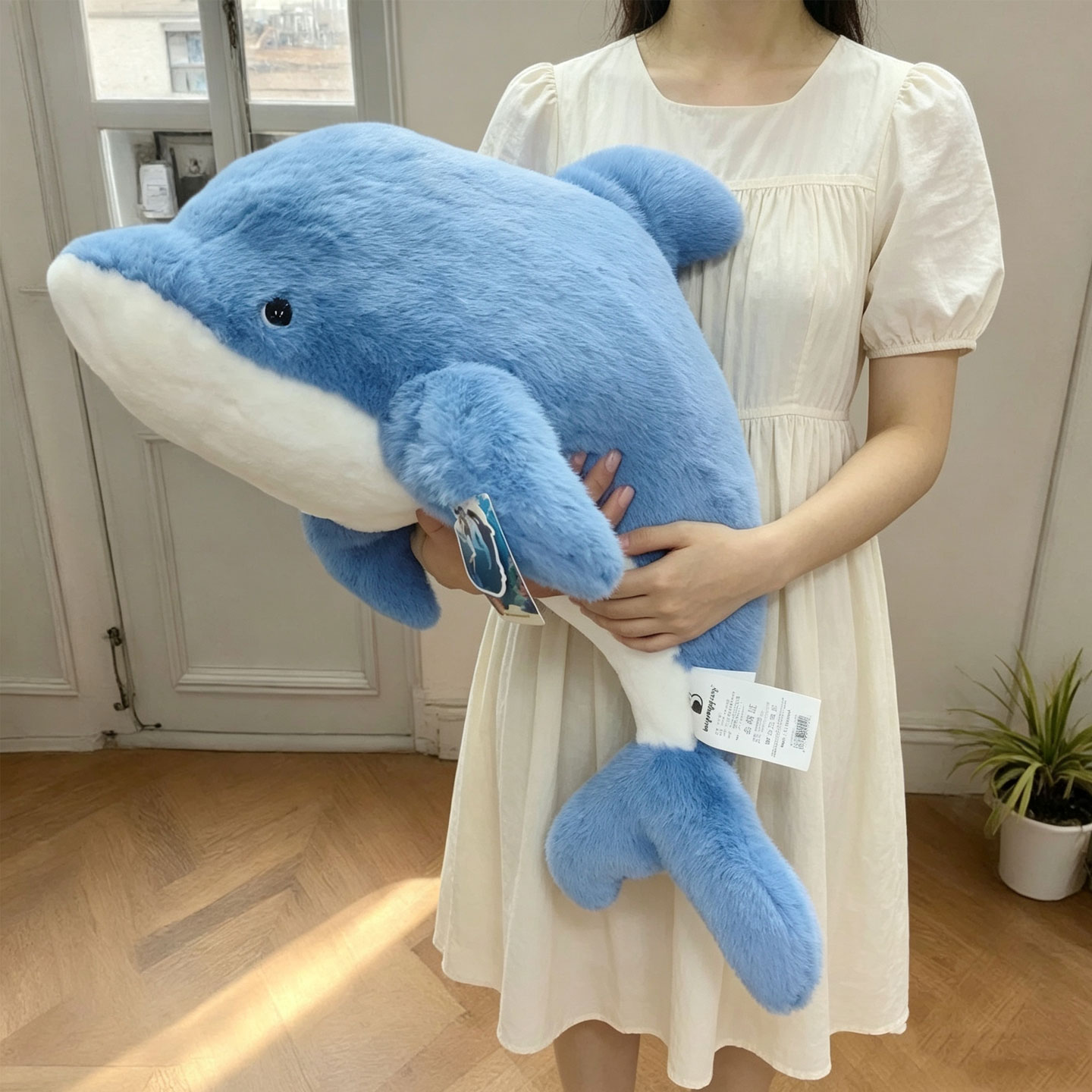 海豚抱枕玩偶公仔娃娃睡觉抱女生专用沙发生日礼物靠枕毛绒玩具