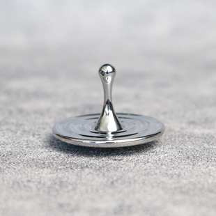 水滴幽浮指尖陀螺镜面金属EDC推牌盗梦空间解压玩具无聊减压神器