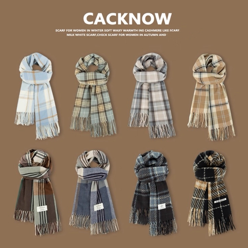 爱上男女格子围巾2025新款