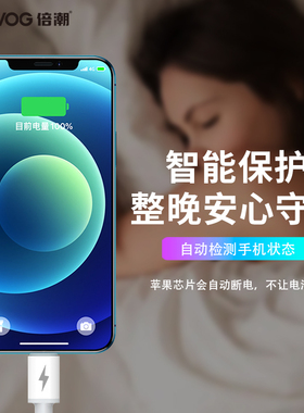 BEYVOG倍潮  黄金版抗折断 Type-c to Lightning PD数据充电线 1.2M （白）P20