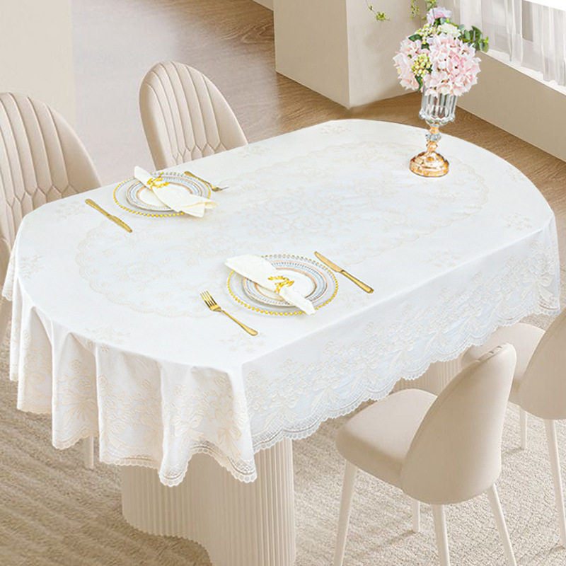 欧式椭圆形餐桌布防水防油防烫PVC茶几台布免洗家用酒店餐桌垫长,居家布艺,桌布,淘宝优惠券,粉丝福利购,淘宝优惠卷