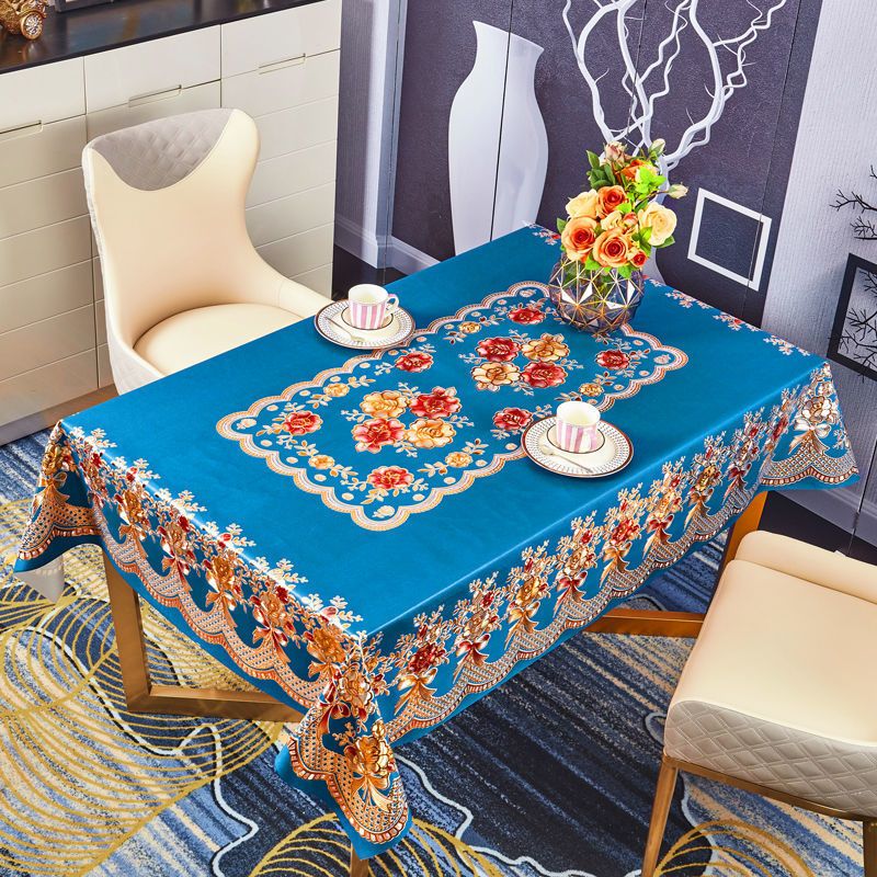 餐桌布pvc防水防油欧式