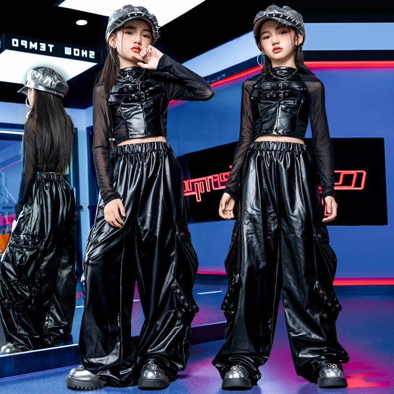 女童jazz舞台走秀服爵士舞街舞服