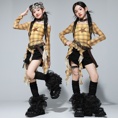 少儿jazz爵士舞服女童韩舞演出服