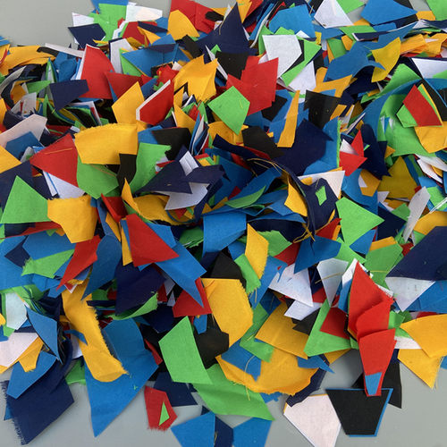 五色布烟供火供用品 五色棉布碎片供施七色布