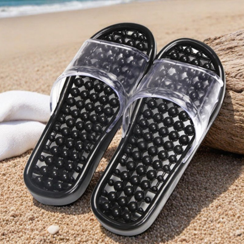 夏季居家洗澡漏水拖鞋镂空按摩防滑冲凉拖鞋浴池卫生间防滑拖鞋男