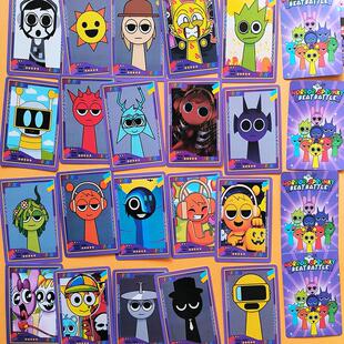 sprunki节奏盒子卡片音乐小天奥伦西蒙卡包游戏周边收藏卡牌礼物