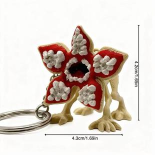 3D打印Demogorgon怪奇物语5趴姿四脚食人花公仔钥匙扣挂件小礼物