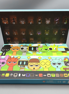 7248公仔节奏盒子洞洞乐sprunki变异布莱克拆拆戳戳乐模型摆件礼w