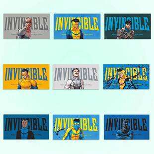 Invincible无敌少侠4马克全形态贴纸极恶莫西干蒙面马克美漫贴纸