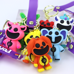 波比游戏时间第3季smiling critter钥匙扣恐怖微笑动物瞌睡猫挂件