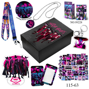 恶魔猎人saja boys男团八件套礼盒大礼包kpop猎魔女团DIY挂件摆件