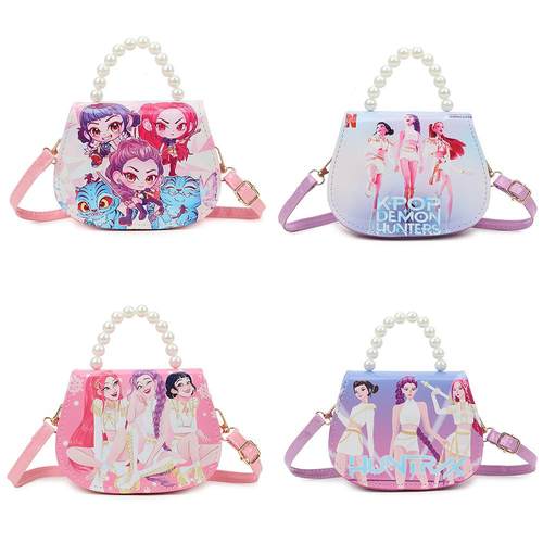 KPop Demon Hunters猎魔女团儿童童斜挎包卡通高品质收纳包礼物