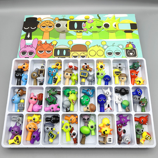 sprunki节奏洞洞乐音乐盒子72个公仔儿童礼物拆拆戳戳乐合体手办