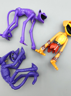 poppy playtime3模型玩具恐怖微笑大嘴动物新款长腿瞌睡猫手办