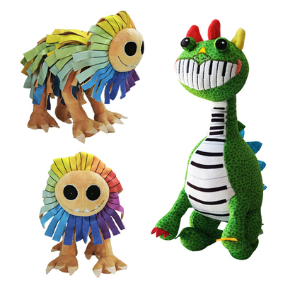 波比第四章新角色钢琴龙vs彩虹大狮子Nightmare Critters毛绒玩具