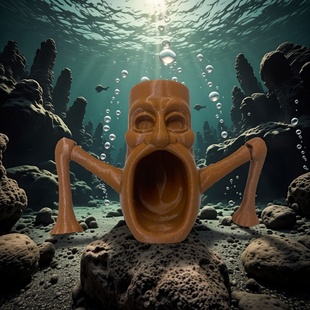 关节可动木棍人吞海者手办模型食天者食恶者宇宙红鱼公仔玩具礼物