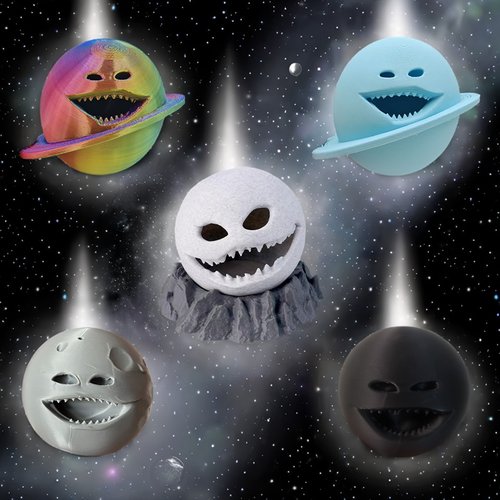The Moon woke Up恐怖动画月亮醒了手办宇宙星球大战炫彩月亮手办