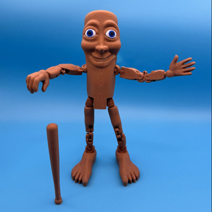 全身关节可动木棍人通通哥手办大号树人青蛙大象山海经周边玩具