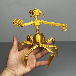 poppy5原型1006手办金色原型火车小丑钢琴龙关节可动模型摆件玩具