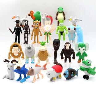 ai山海经第二季全套手办黑帮木棍人山羊幽灵肌肉白菜手机wifi摆件