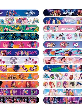 KPOP猎魔女团新款啪啪圈saja boys炫彩手腕带拍拍圈儿童手环玩具